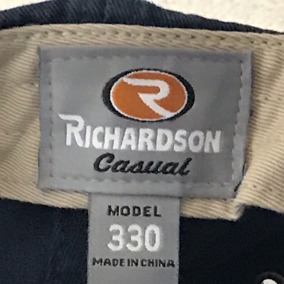 Richardson Casual Model 330 Navy Blue Adjustable Ball Cap - Picture 16 of 16